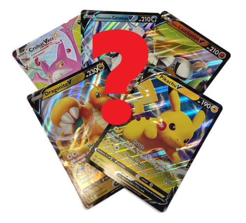 Arkero-G Pokemon 5 Verschiedene XXL Oversized Holo Karten Deutsch/Englisch zufällige Auswahl zum sammeln inklusive 3 Seiten 2-Pocket Pages von Arkero-G