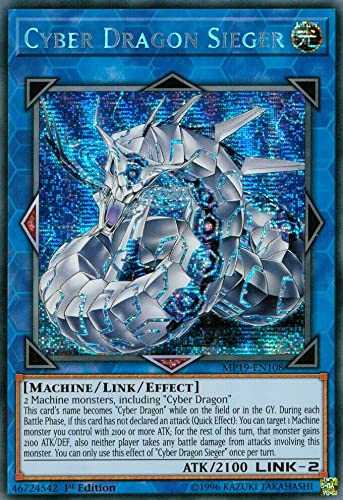 Arkero-G Yu-Gi-Oh! Cyber Dragon Sieger Prismatic Secret Rare Einzelkarte MP19-EN108 - Englisch - Boosterfrisch von Arkero-G