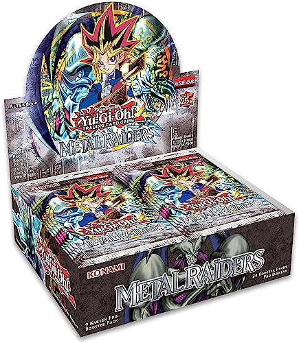 YuGiOh! Metal Raiders (25th Anniversary) Booster Display | DEUTSCHE AUSGABE | NEU & OVP | Yu-Gi-Oh Karten | + Arkero-G 100 Small Soft Sleeves von Arkero-G