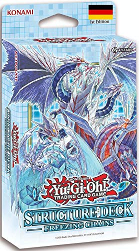 a YuGiOh Freezing Chains Structure Deck | DEUTSCH | Yu-Gi-Oh! Karten NEU GÜNSTIG | + Arkero-G 50 Small Soft Sleeves japanische Kartenhüllen von Antec