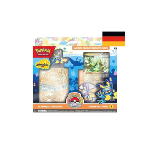 Pokemon 2024 World Championship Deck Fernando Cifuentes Sammelkarten | DEUTSCH | spielfertigtes 60 Karten Deck | + Arkero-G 100 Soft Card Sleeves Pokemon 2024 World Championship Deck Fernando Cifuentes Sammelkarten | DEUTSCH | spielfertigtes 60 Karten Deck | + Arkero-G 100 Soft Card Sleeves von Arkero-G