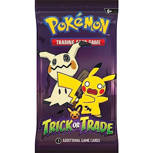 Pokemon Trick or Trade Booster 2023 Booster Sammelkarten | ENGLISCH | Sonder Halloween Serie | + Arkero-G 10 Soft Card Sleeves von Arkero-G