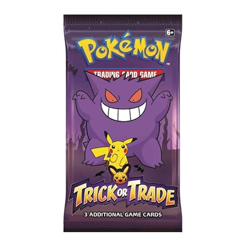 Pokemon Trick or Trade Halloween Booster Sammelkarten | ENGLISCH | Schwert & Schild Karten Serie | + Arkero-G 10 Soft Card Sleeves von Arkero-G