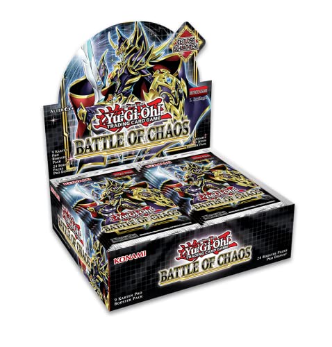 YuGiOh! Battle of Chaos Booster Display | DEUTSCHE AUSGABE | NEU & OVP | Yu-Gi-Oh Karten | + Arkero-G 100 Small Soft Sleeves von Arkero-G