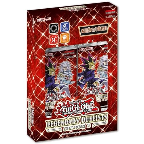 YuGiOh! Legendary Duelists: Season 3 Box | DEUTSCH - 1. Auflage | Yu-Gi-Oh! Karten NEU + Arkero-G 100 Small Soft Sleeves japanische Kartenhüllen von Arkero-G