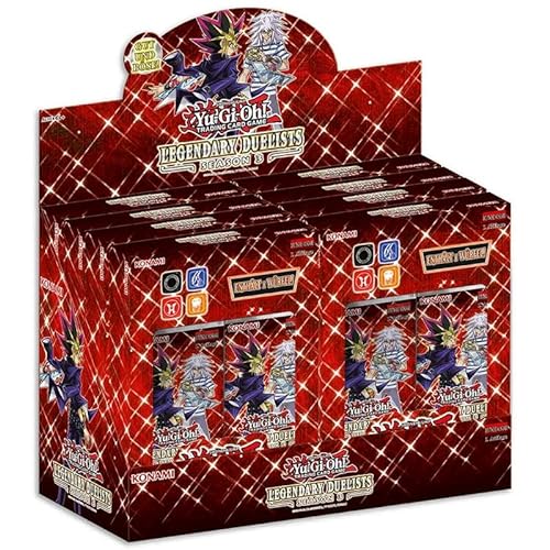 YuGiOh! Legendary Duelists: Season 3 Display (8 Boxen) | DEUTSCH - 1. Auflage + Arkero-G 100 Small Soft Sleeves japanische Kartenhüllen von Arkero-G