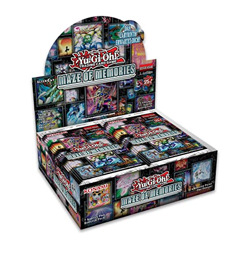 YuGiOh! Maze of Memories Booster Display | DEUTSCHE Ausgabe | NEU & OVP | Yu-Gi-Oh Karten | + Arkero-G 100 Small Soft Sleeves von Arkero-G