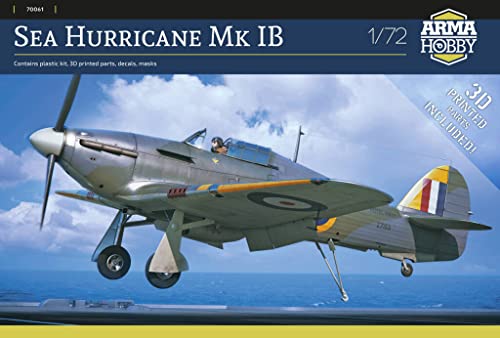 Assembly Model kit Made from Plastic Sea Hurricane Mk Ib (70061) in Scale 1/72 von Arma Hobby