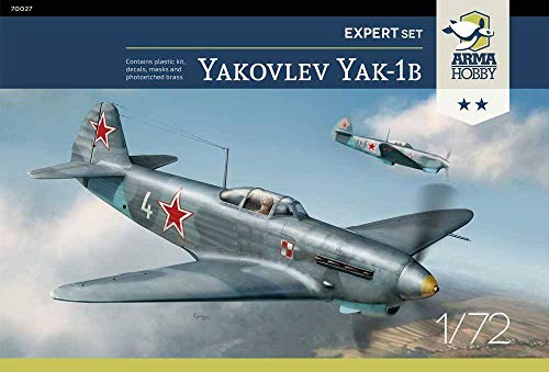 Assembly Model kit Made from Plastic Yakovlev Yak-1b Expert Set (70027) in Scale 1/72 von Arma Hobby