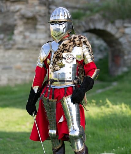 Polnischer Husar-Ritter-Rüstung, mittelalterliches Kostüm, Stahl und Messing, tragbares funktionelles Rüstungs-Set für LARP, SCA, Cosplay und historische Nachstellungen von Armor House