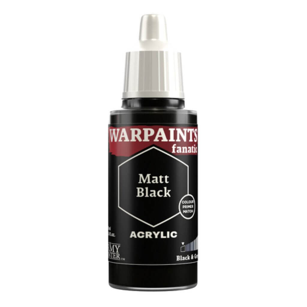 Warpaints Fanatic: Matt Black - 18ml