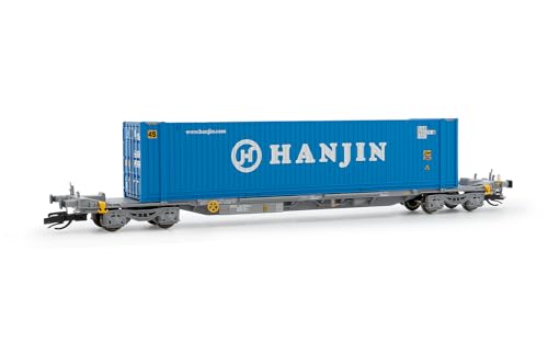 Arnold TT HN9753 TOUAX, 4-achsiger Containerwagen Sffgmss mit 45' Container „HANJIN“, Ep. VI Modelleisenbahn – Schienenfahrzeuge – Waggons von Arnold TT