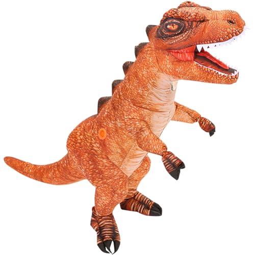 Arokibui Aufblasbares Dinosaurier-Kostüm für Erwachsene, lustiges T-Rex-Kostüm, Cosplay, Party, Weihnachten, Halloween, Kostüm, Unisex, Dino-Kostüm von Arokibui