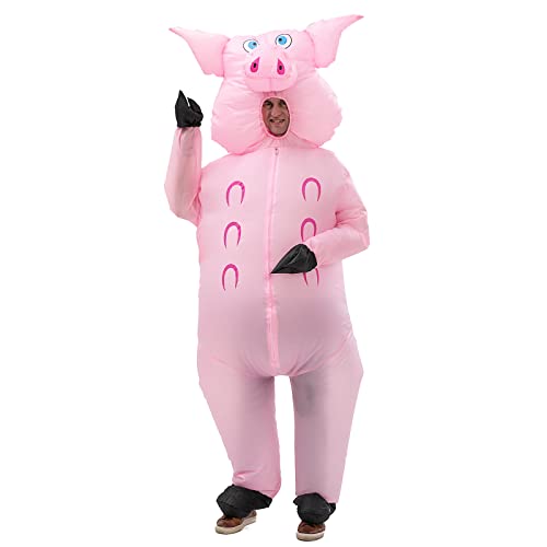 Arokibui Aufblasbares Schweinekostüm, lustiges Tierkostüm, Cosplay, Party, Festival, Halloween, Ganzkörperkostüm, Faschingskostüm, Unisex-Kostüm Arokibui Aufblasbares Schweinekostüm, lustiges Tierkostüm, Cosplay, Party, Festival, Halloween, Ganzkörperkostüm, Faschingskostüm, Unisex-Kostüm von Arokibui