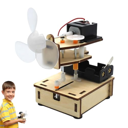 Arroopu Education Fan Kit, Elektromotor Stamm Kits | Elektromotor Kit,Science Experimente Projekt, Spielzeugkit, handgeschnittenes Stromerzeuger, Pädagogische Stammgebäudespielzeug von Arroopu