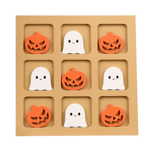 Arroopu Halloween Spiele - Holz XO Schach Spielzeug | Strategie Halloween Gesellschaftsspiel für Kinder und Erwachsene für Nacht Zuhause Schule Camping Flugzeug Auto Verabredung und Abendessen Arroopu Halloween Spiele - Holz XO Schach Spielzeug | Strategie Halloween Gesellschaftsspiel für Kinder und Erwachsene für Nacht Zuhause Schule Camping Flugzeug Auto Verabredung und Abendessen von Arroopu