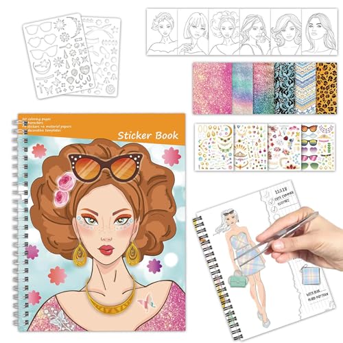 Arroopu Sticker Anziehspiel,Kreativset Mit Mal- Und Anziehstickern - Interaktives Lernspielzeug Für Kinder Ab 3 Jahren Mädchen Lehrer Zuhause Reise Spielzeit Arroopu Sticker Anziehspiel,Kreativset Mit Mal- Und Anziehstickern - Interaktives Lernspielzeug Für Kinder Ab 3 Jahren Mädchen Lehrer Zuhause Reise Spielzeit von Arroopu