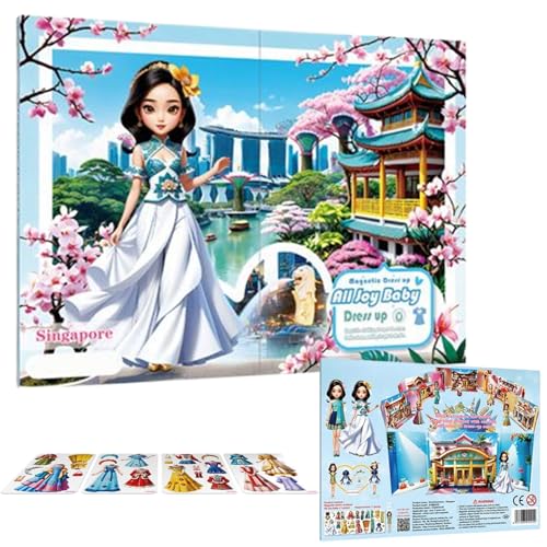Arroopu Verkleidungsspiele,Prinzessin magnetische Verkleidungsaufkleber Papierpuppe | Lernspielzeug Rollenspiel Für Kinder Mädchen Reisespiele Geburtstagsgeschenk Partymitgebsel Arroopu Verkleidungsspiele,Prinzessin magnetische Verkleidungsaufkleber Papierpuppe | Lernspielzeug Rollenspiel Für Kinder Mädchen Reisespiele Geburtstagsgeschenk Partymitgebsel von Arroopu
