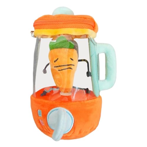 Plüsch Karotte Entsafter Spielzeug, Fun Drawstring Rotating Plüsch Spielzeug, Cartoon Plüsch Gemüse Spielzeug, Karotte Kuscheltier Neuheit Karotte Mixer Plüschtier Für Kindertag, Geburtstag, 15cm von Arroopu