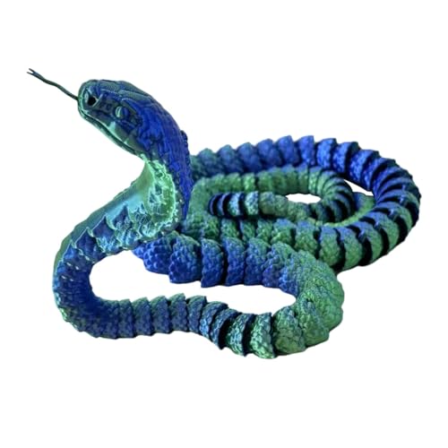 Arrovarp 3D-Schlangenspielzeug, 3D-gedruckte Tiere | Lustige 3D-Tiere Schlangenspielzeug - Sammelfiguren, Streich-Requisiten, bewegliches Schlangenspielzeug zum Stressabbau, Heimdekoration, von Arrovarp