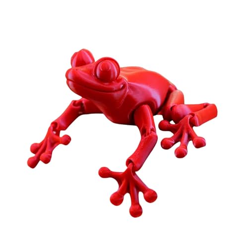 Arrovarp 3D-gedrucktes Spielzeug Frosch,3D-gedrucktes Spielzeug | Froschspielzeug mit beweglichen Gelenken,Drehbares Zappelspielzeug für Erwachsene, Zappelfrosch 3D-gedruckt, bewegliches Spielzeug, von Arrovarp