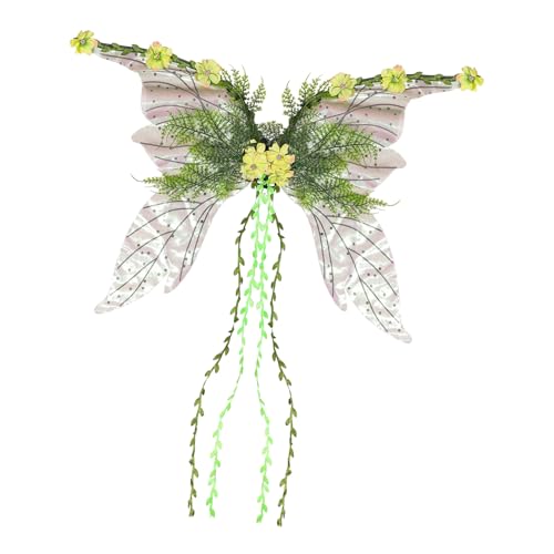 Arrovarp Feenflügel für Mädchen, Erwachsenenkostüm, Festival und Partyzubehör für Party, Weihnachten, Festival, Cosplay, Urlaub, Halloween, Stolz, Garten Arrovarp Feenflügel für Mädchen, Erwachsenenkostüm, Festival und Partyzubehör für Party, Weihnachten, Festival, Cosplay, Urlaub, Halloween, Stolz, Garten von Arrovarp