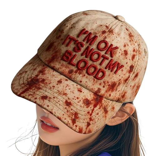 Arrovarp Halloween-Baseballmütze, gruselige Halloween-Dekorationen, Verkleidungszubehör für Herbstnacht, Spukhaus, Cosplay, Party, Foto, Urlaub, Arrovarp Halloween-Baseballmütze, gruselige Halloween-Dekorationen, Verkleidungszubehör für Herbstnacht, Spukhaus, Cosplay, Party, Foto, Urlaub, von Arrovarp
