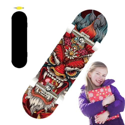 Arrovarp -Finger-Skateboard, Skateboards für Kinder | Holzgriffbretter für Kinder,Kleines Fingerbrett-Spielzeug, buntes Finger-Skateboard für Kinder ab 6 Jahren von Arrovarp