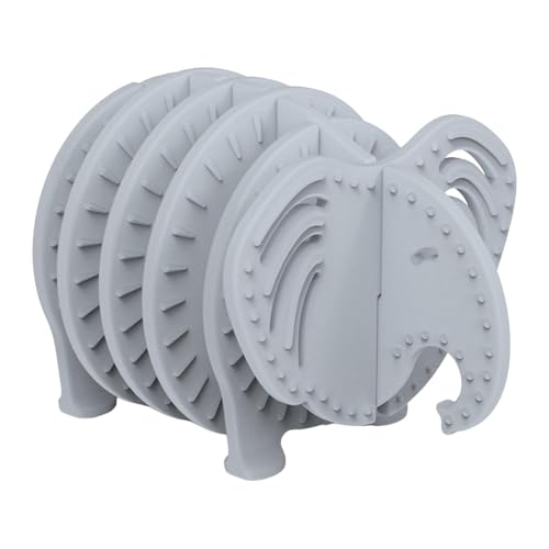 Arrovarp Silikon-Tierpuzzle, Elefantenpuzzle für Kinder,Ineinandergreifendes Puzzle-Spielzeug, einzigartiges 3D-Silikon-Elefant-Puzzle | Pädagogische Tierpuzzles, unterhaltsame Lernhilfen für die von Arrovarp