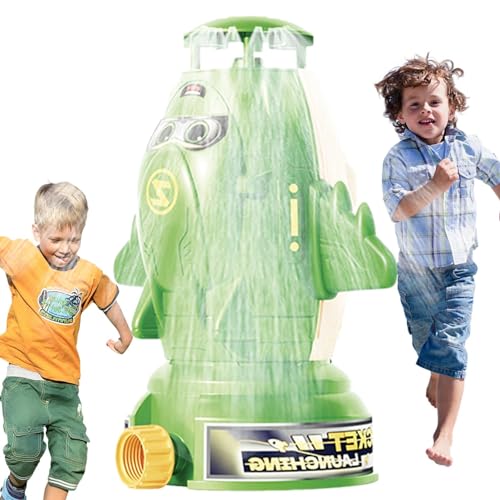 Arrovarp Wassersprinkler für Kinder,Sprinkler für Kinder - Wasserspielzeug für den Außenbereich und Raketenwerfer für den Hinterhof - Hinterhof-Raketenwerfer, Rotations-Weltraumrakete, von Arrovarp
