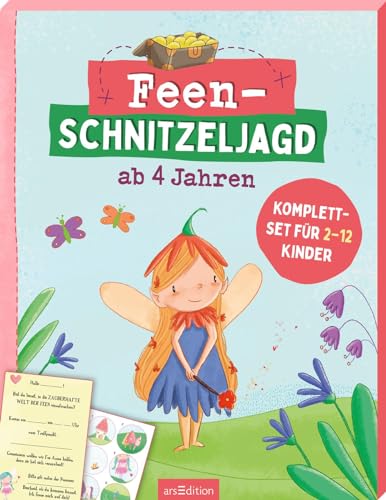 Feen-Schnitzeljagd ab 4 Jahren: Komplettset für 2–12 Kinder | Rundum-sorglos-Paket für den Kindergeburtstag drinnen und draußen von Ars Edition