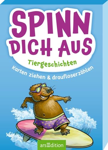 Spinn dich aus – Tiergeschichten: Karten ziehen & draufloserzählen | Kreatives Erzähl-Kartenspiel für Kinder ab 6 Jahren von Ars Edition