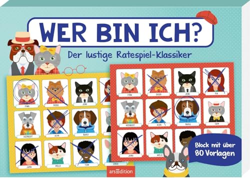 Wer bin ich?: Der lustige Ratespiel-Klassiker | Schnelles Fragespiel mit über 80 Vorlagen von Ars Edition