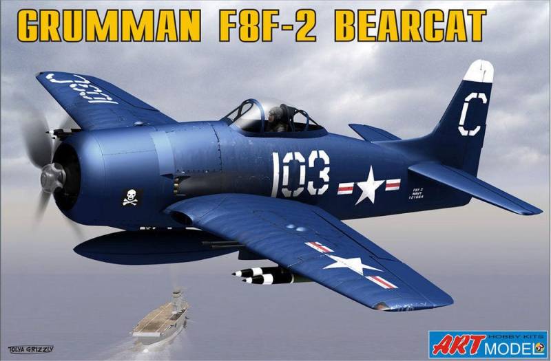 Grumman F8F-2 BEARCAT USAF carrier von Art Model