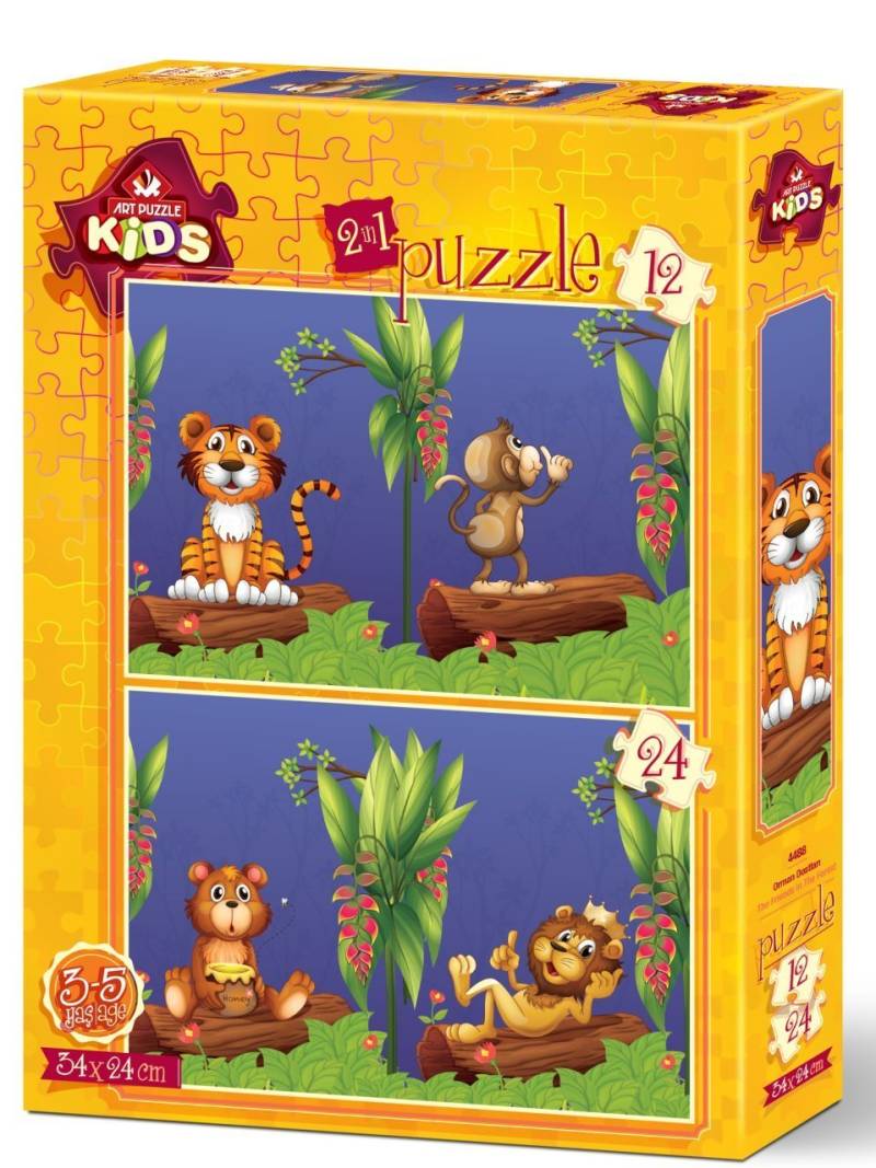 Art Puzzle 2 Puzzles - Freunde im Wald 12 Teile Puzzle Art-Puzzle-4488 von Art Puzzle