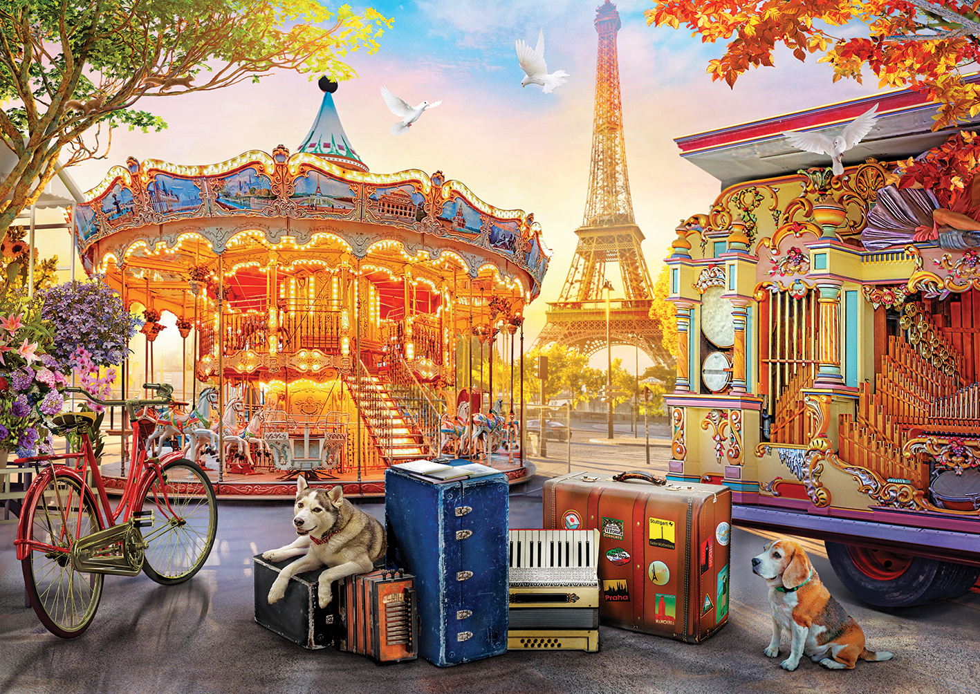 Art Puzzle Amusement Park, Paris 2000 Teile Puzzle Art-Puzzle-5497 von Art Puzzle