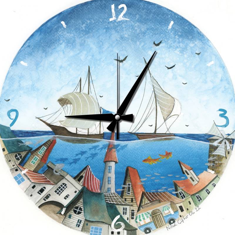 Art Puzzle Puzzle Uhr - Aqua Stadt 570 Teile Puzzle Art-Puzzle-5103 von Art Puzzle