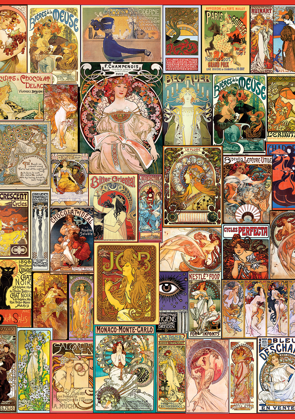 Art Puzzle Art Nouveau Poster Collage 1500 Teile Puzzle Art-Puzzle-5407 von Art Puzzle