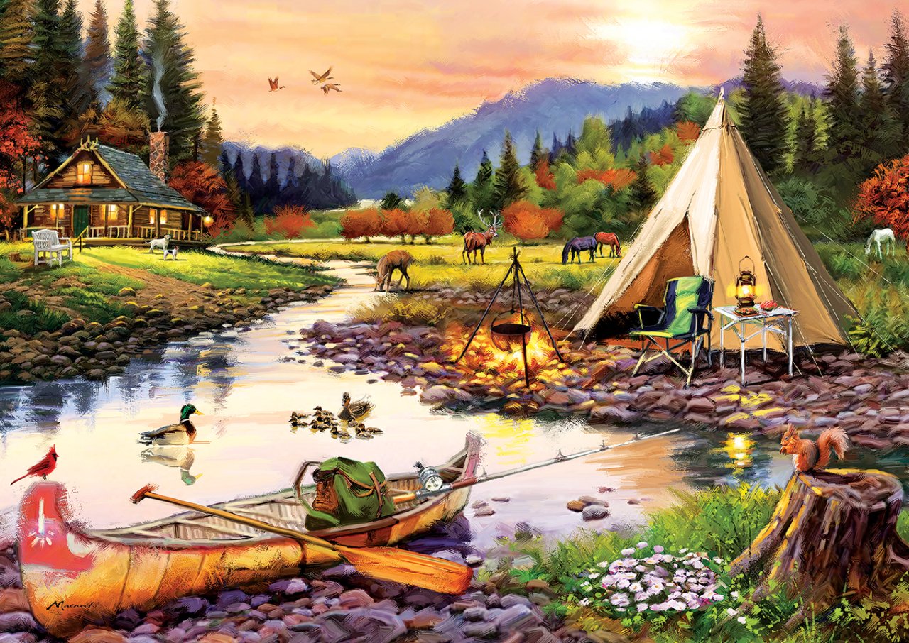 Art Puzzle Camping Friends 3000 Teile Puzzle Art-Puzzle-5520 von Art Puzzle