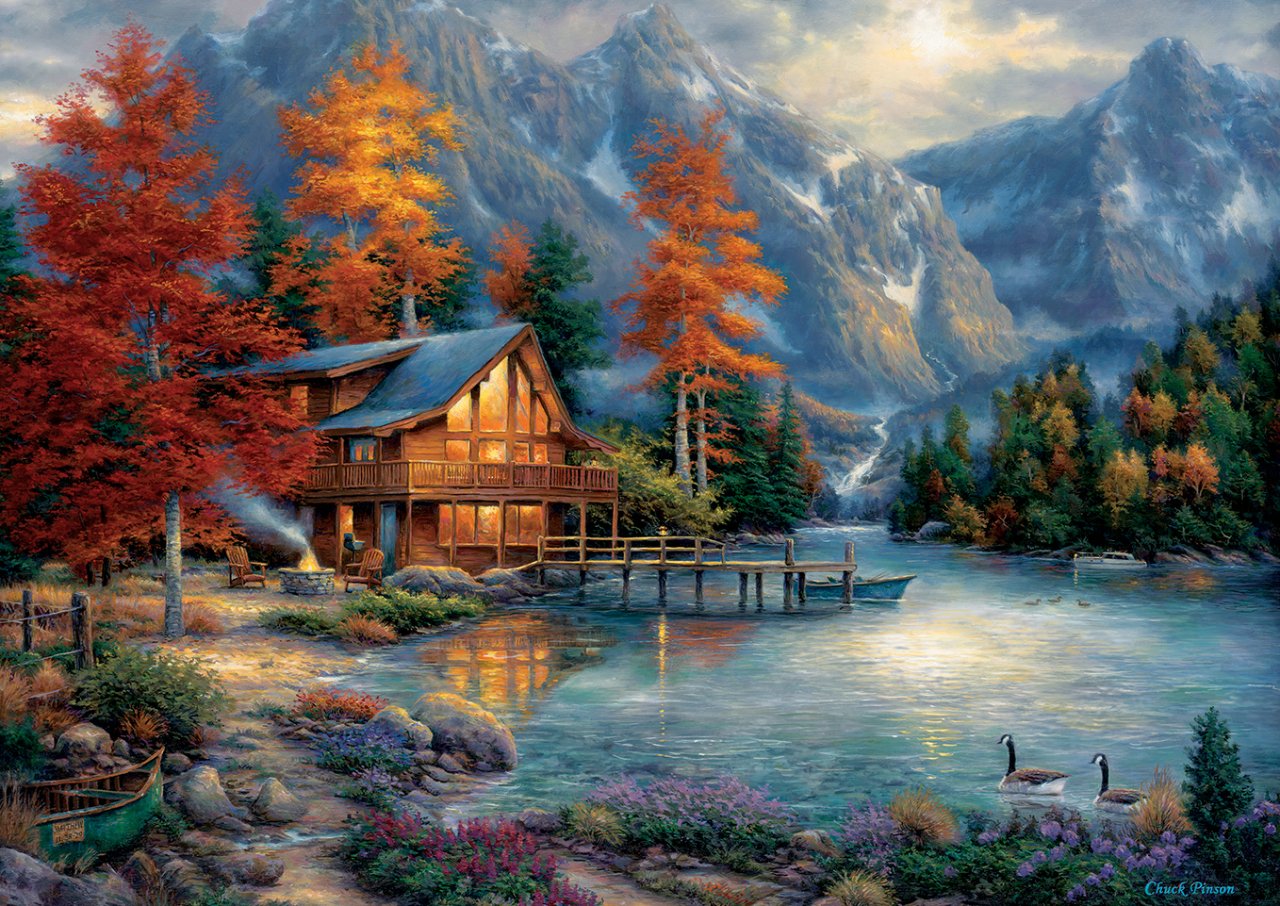 Art Puzzle Chuck Pinson - Fall Reflection 3000 Teile Puzzle Art-Puzzle-5523 von Art Puzzle