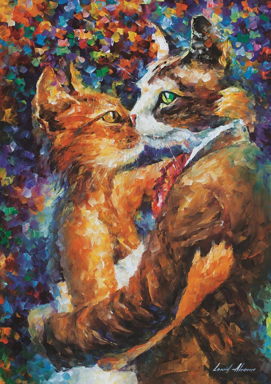 Art Puzzle Tanz der Verliebten Katzen 1000 Teile Puzzle Art-Puzzle-4226 von Art Puzzle