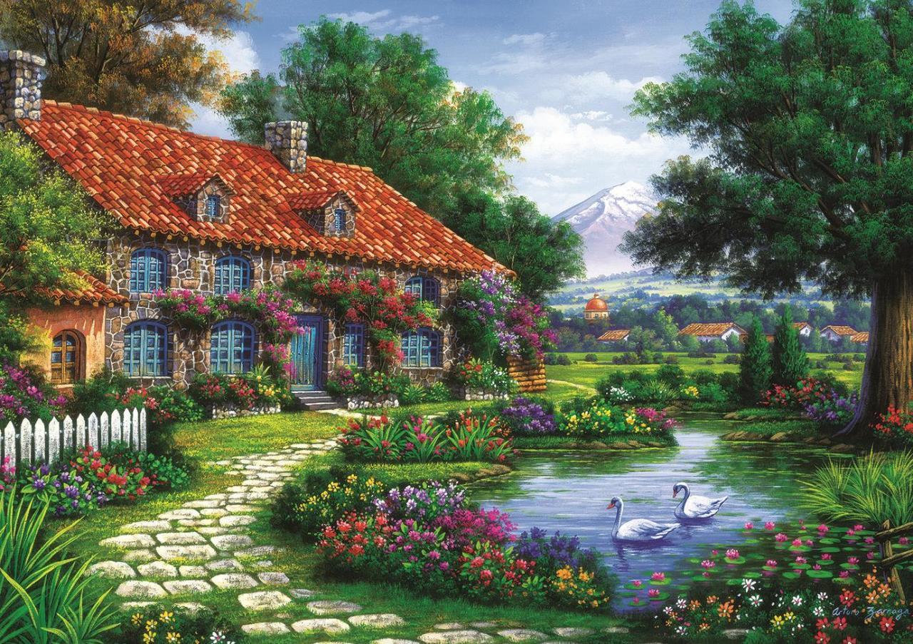 Art Puzzle Der Garten 1500 Teile Puzzle Art-Puzzle-4551 von Art Puzzle