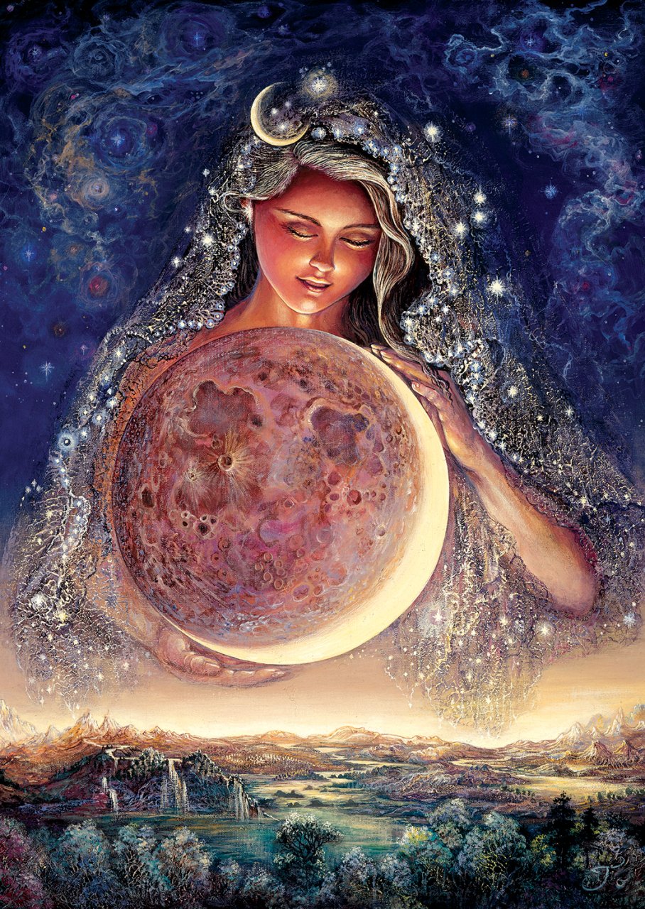 Art Puzzle Néon Puzzle - Josephine Wall - Moon Goddess 1000 Teile Puzzle Art-Puzzle-5011 von Art Puzzle