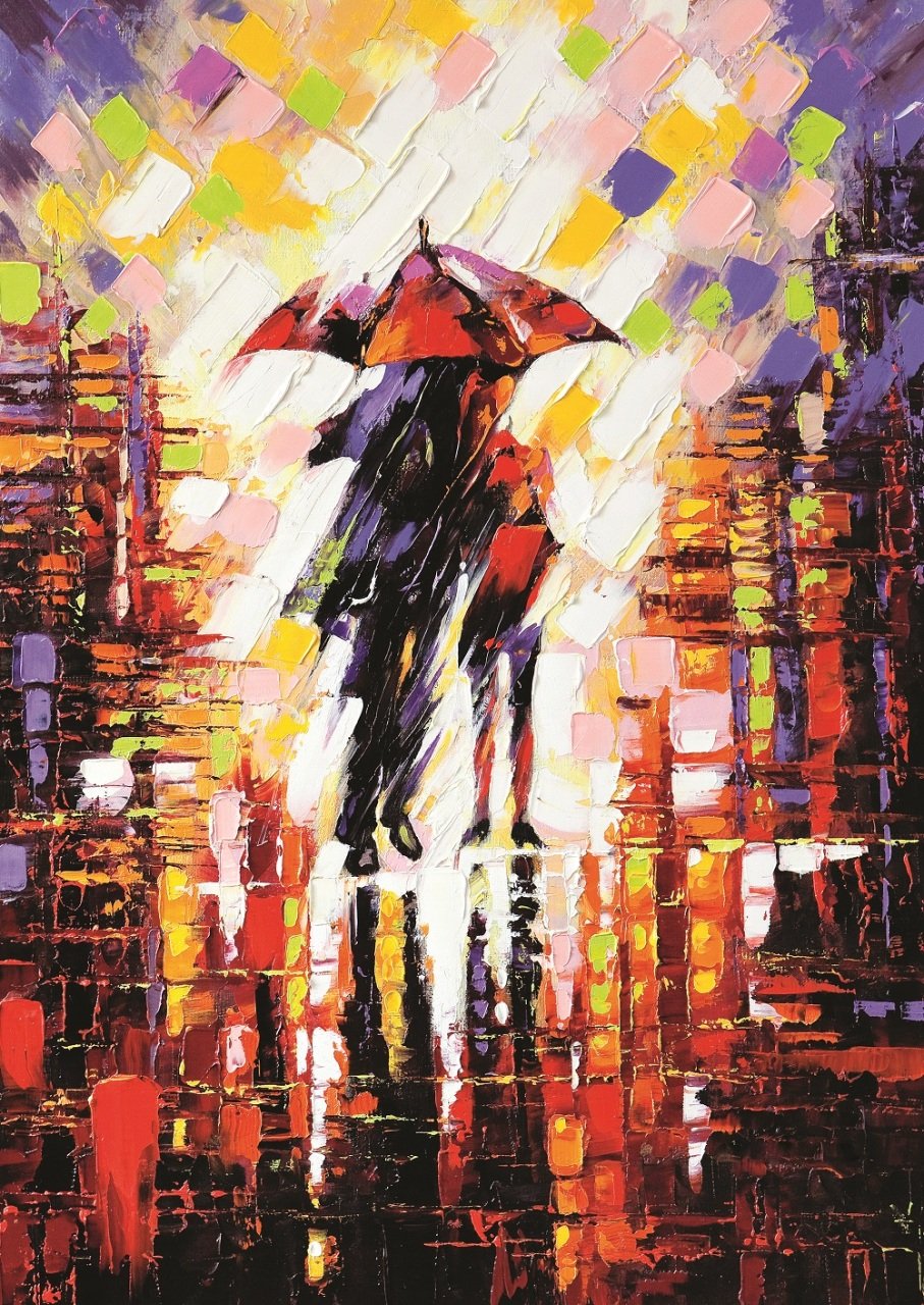 Art Puzzle Liebe Unter dem Regenschirm 500 Teile Puzzle Art-Puzzle-5090 von Art Puzzle