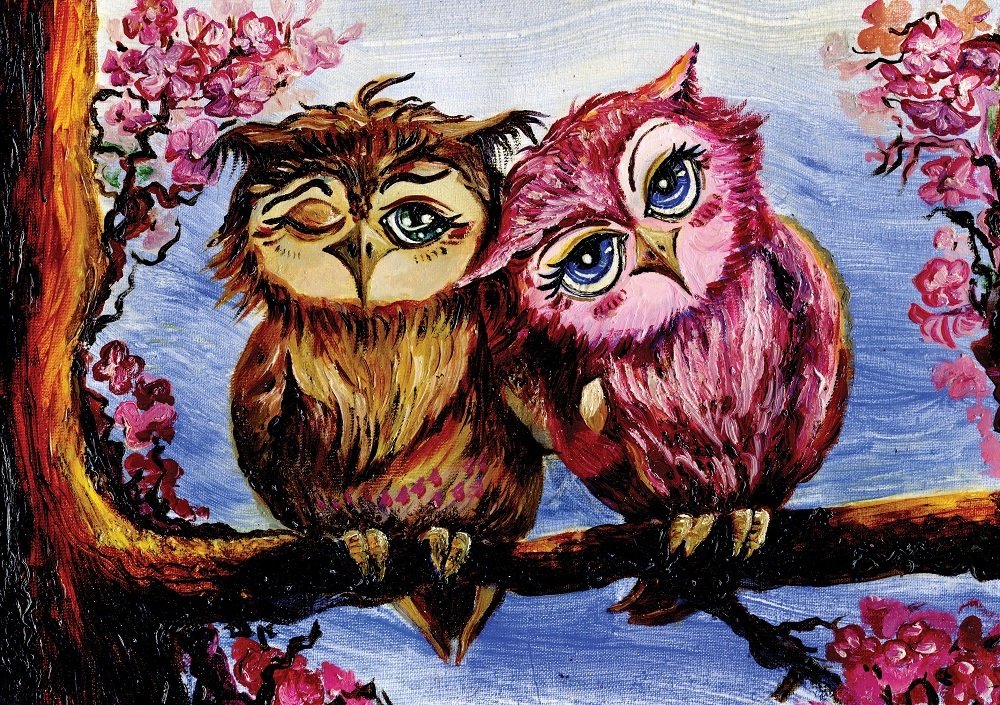 Art Puzzle Owls in Love 1000 Teile Puzzle Art-Puzzle-5211 von Art Puzzle