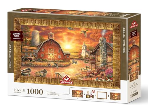 Art Puzzle Sonnenuntergang Reise 1000 Teile Rahmenpuzzle von Art Puzzle