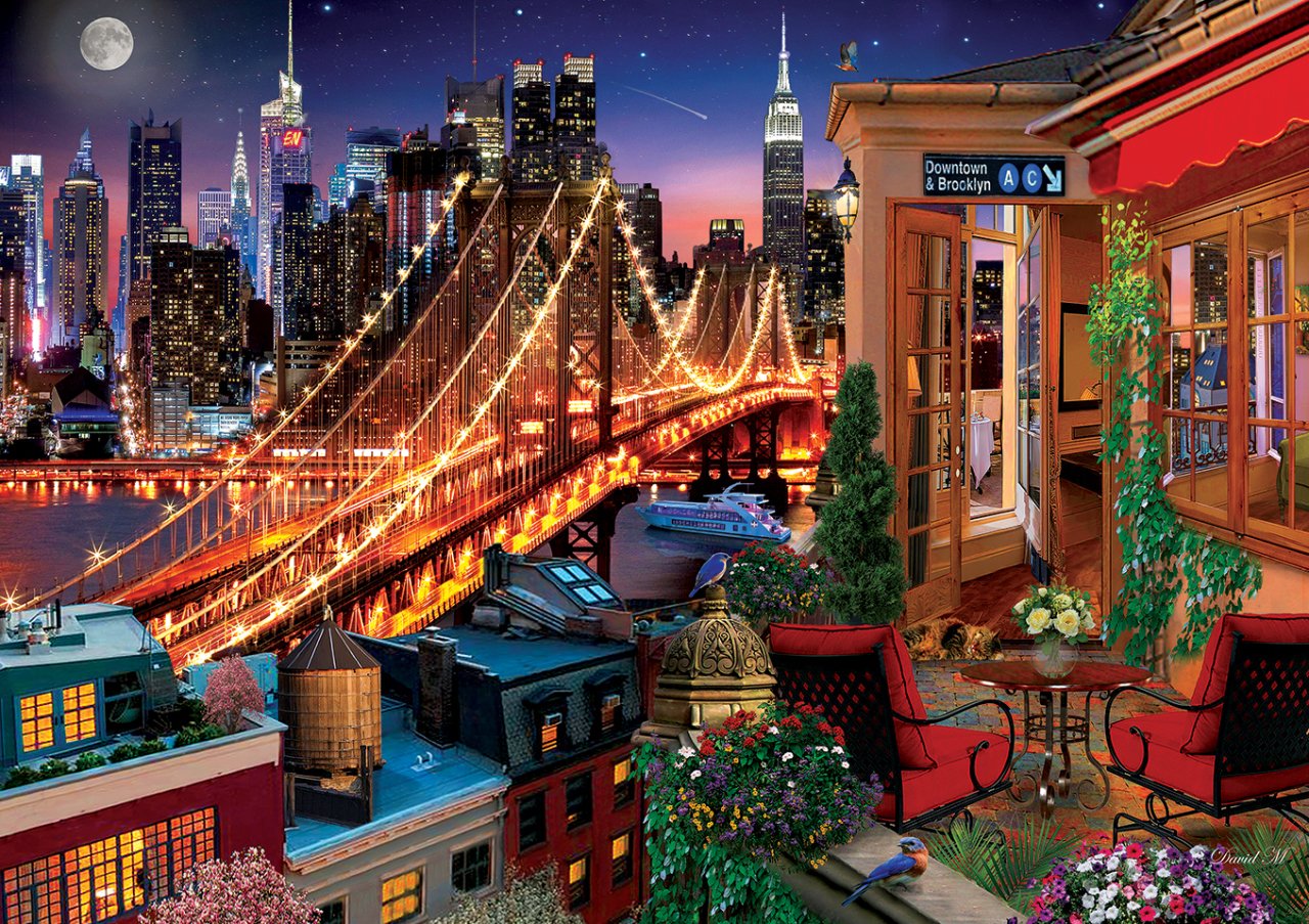 Art Puzzle Terrasse Brooklyn 1500 Teile Puzzle Art-Puzzle-5376 von Art Puzzle