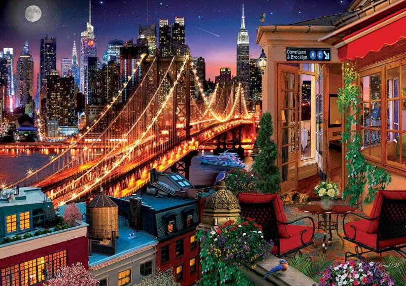 Art Puzzle Terrace Brooklyn 1500 Teile Puzzle Art-Puzzle-5376 von Art Puzzle