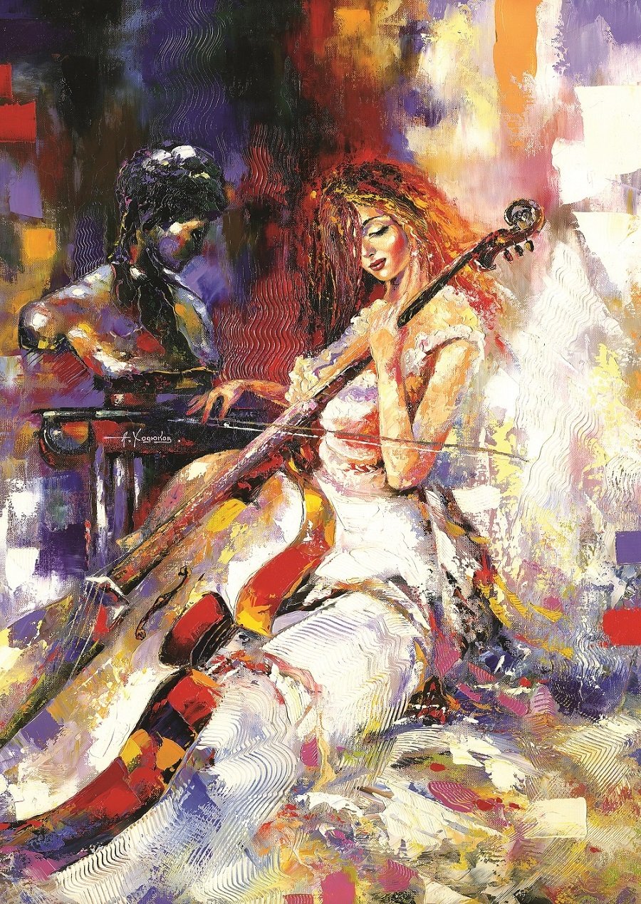 Art Puzzle Der Cellist 500 Teile Puzzle Art-Puzzle-5088 von Art Puzzle