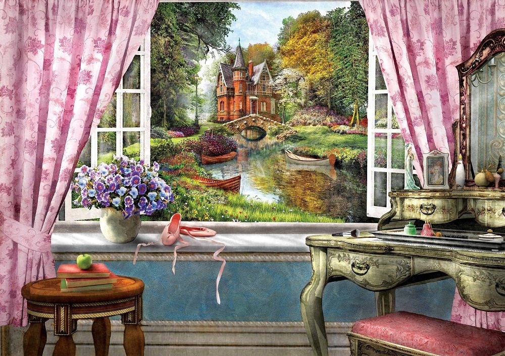 Art Puzzle Das Schloss in meinem Fenster 1500 Teile Puzzle Art-Puzzle-5388 von Art Puzzle